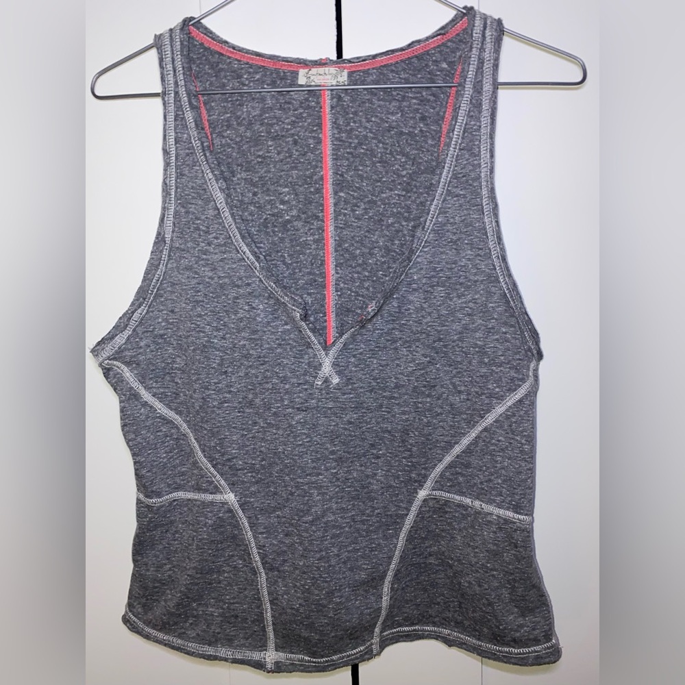 Free People Intimately Pillow Talk Cami Medium / Large Smokey Grey